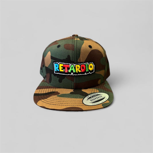 Retardio Logo Patch On Snapback Flat Bill